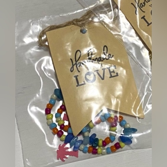 Rainbow/Blue Chip Beaded Choker Necklace Boho-chic Coastal Beach Classic Preppy - Picture 6 of 6